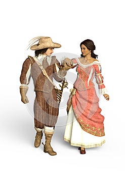 The Marriage Proposal 3D Illustration