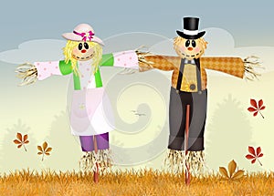 Marriage of scarecrows