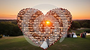 marriage wedding heart background