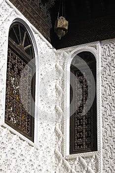 Marrocos riad bronze window photo