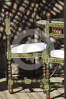 Marrocos riad chair photo