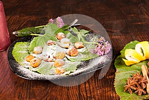 Marron glace dessert