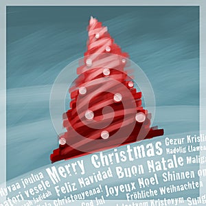 Marry Christmas greetings card