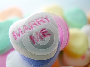 Marry Me Closeup Conversation Heart