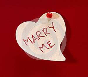 Marry Me Heart Memo