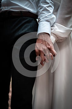 Marry me,wedding picture,the bride and groom are holding each other,romantic young couple, love is in the air