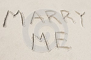 Marry Me Written in the Sand