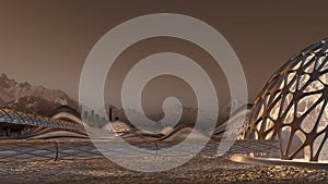 Mars base settlement