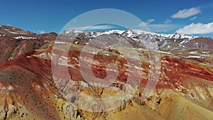 Mars. Geological formation near Kyzyl Chin river on mountain Altai