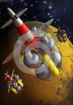Mars landing mission