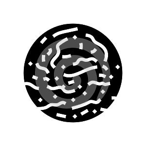 mars planet glyph icon vector illustration