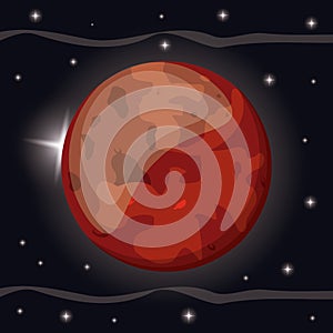 mars planet solar system space