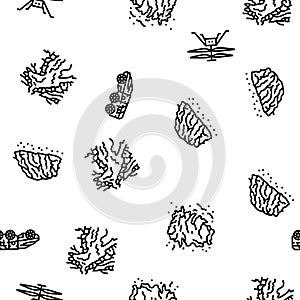 mars planet space astronomy vector seamless pattern