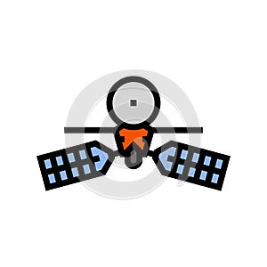 mars reconnaissance orbiter planet color icon vector illustration photo