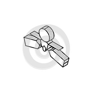 mars reconnaissance orbiter planet isometric icon vector illustration photo