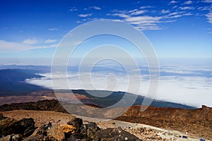 Mars the red planet\'s desert landscape. Mount Teide in Tenerife. Tenerife, Canary Islands