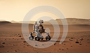 Mars rovers explore the planet, seeking knowledge Creating using generative AI tools