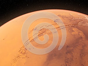 the mars -valles marineris