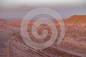 Mars Valley or Valle de la Muerte near San Pedro de Atacama, Chile