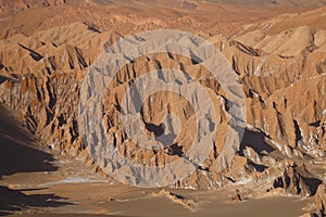 Mars Valley - Valle de Marte and Cordillera de la Sal, Atacama Desert, Chile photo
