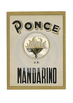 Marsala vintage label