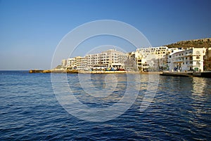 Marsalforn Village in Gozo Island