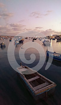 Marsaxlokk harbor in Malta