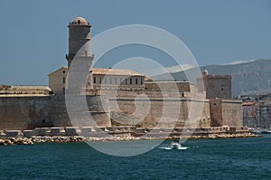 Marseille castle, entry to the port