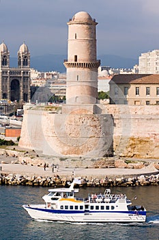 Marseille fortress and Cathedral