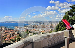 Marseille tourism with panorama - south France