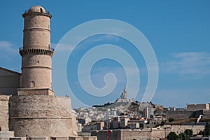 Marseille vieux port in summer season