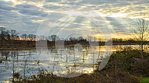 Marsh lake at Dawn