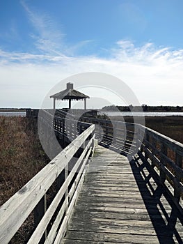 Marsh Walk in Southport, North Carolina