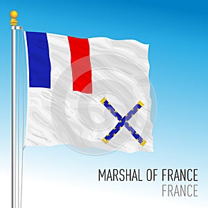 Marshal of France flag, French Republic