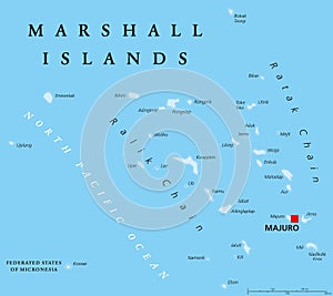 Marshall Islands Political Map