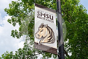 Campus Flag and Banner at Southwest Minnesota State University
