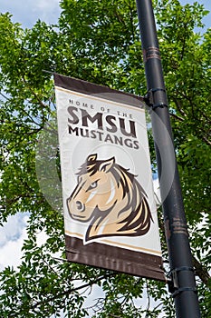 Campus Flag and Banner at Southwest Minnesota State University