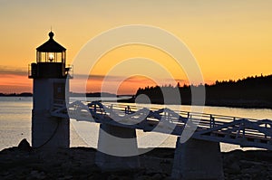 Marshall Point Lighthouse at Sunset