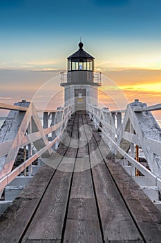 Marshall Point Lighthouse Walkway to Door