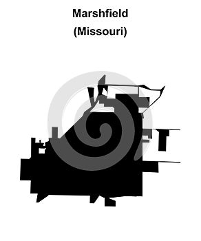 Marshfield outline map