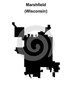 Marshfield outline map