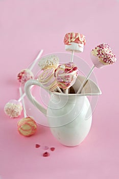 Marshmallow and Chocolate pops