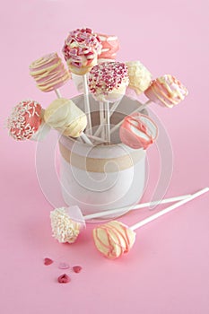 Marshmallow and Chocolate Pops for Valentines day