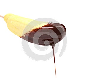 Marshmallow in chocolate syrop