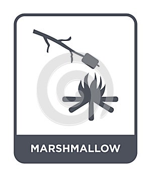 marshmallow icon in trendy design style. marshmallow icon isolated on white background. marshmallow vector icon simple and modern
