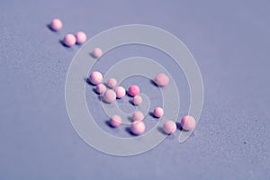 Marshmallow pink small balls