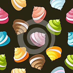 Marshmallow seamless pattern