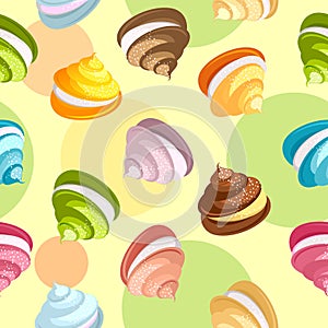 Marshmallow seamless pattern