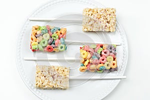 Marshmallow square bar or rice crispy treat