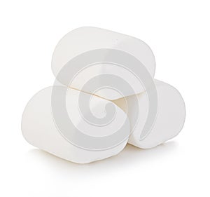 Marshmallows isolated on a white background